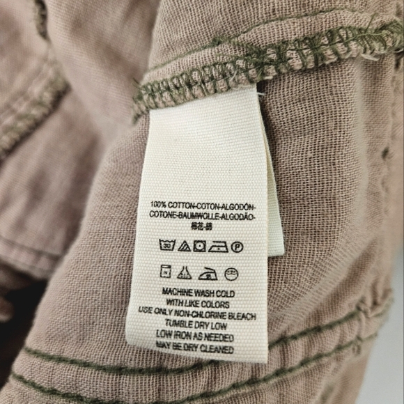 Free People Not Your Brother's Military Surplus Jacket in Olive and Pink Size M - Picture 13 of 15